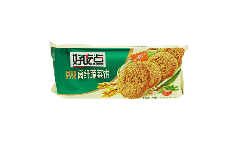 HAOCHIDIAN HIGH FIBER VEGETABLE BISCUIT 168G